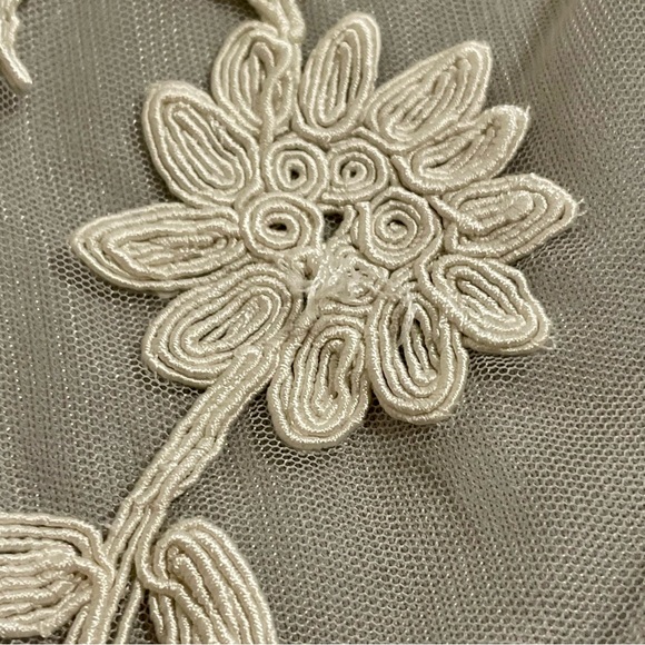 Anthropology BHLDN Bethany Bridesmaid Dress Size 2 US Gray Fairy Core Wedding - Picture 12 of 16